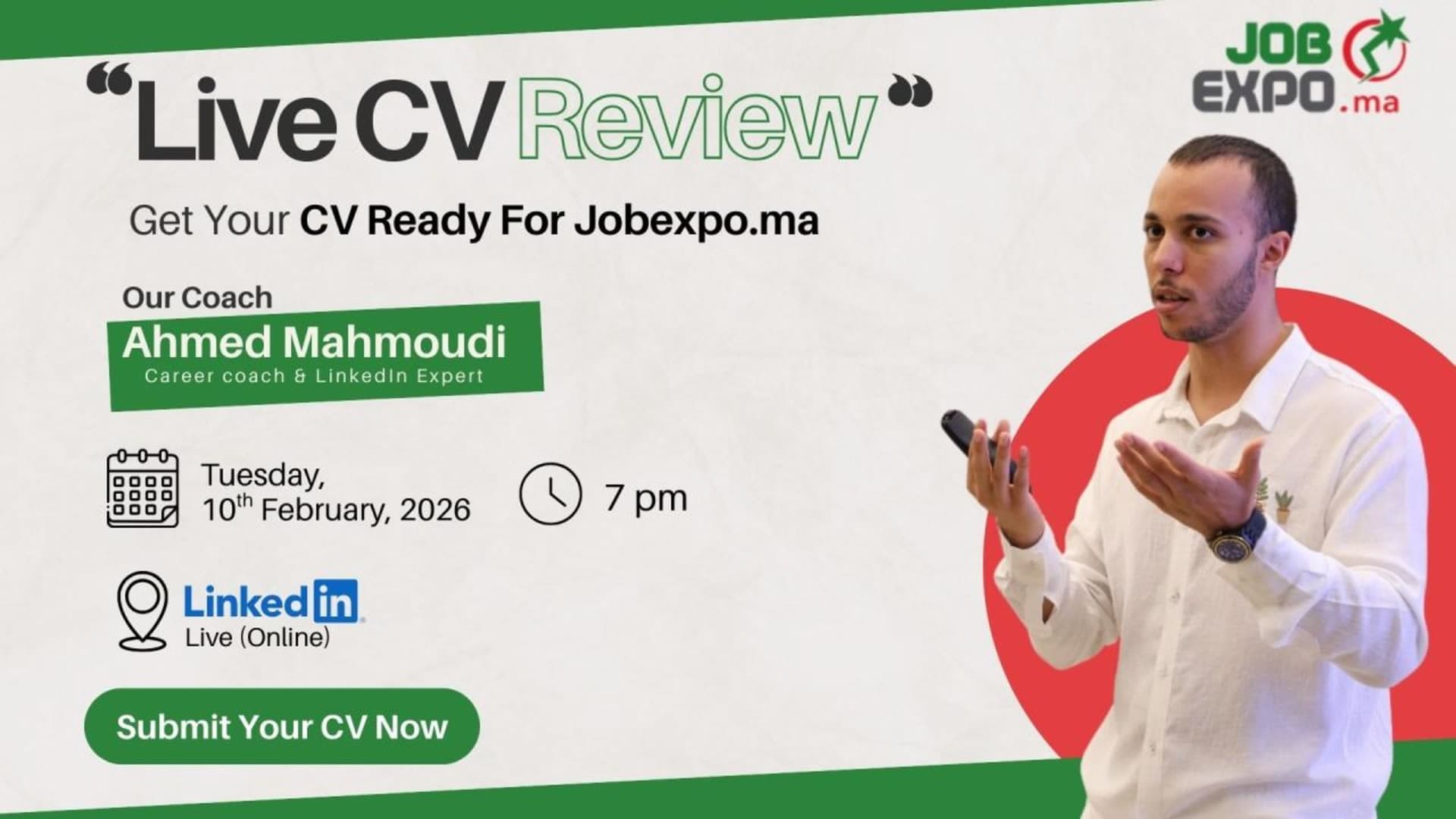 Watch: Live CV Review for Jobexpo.ma