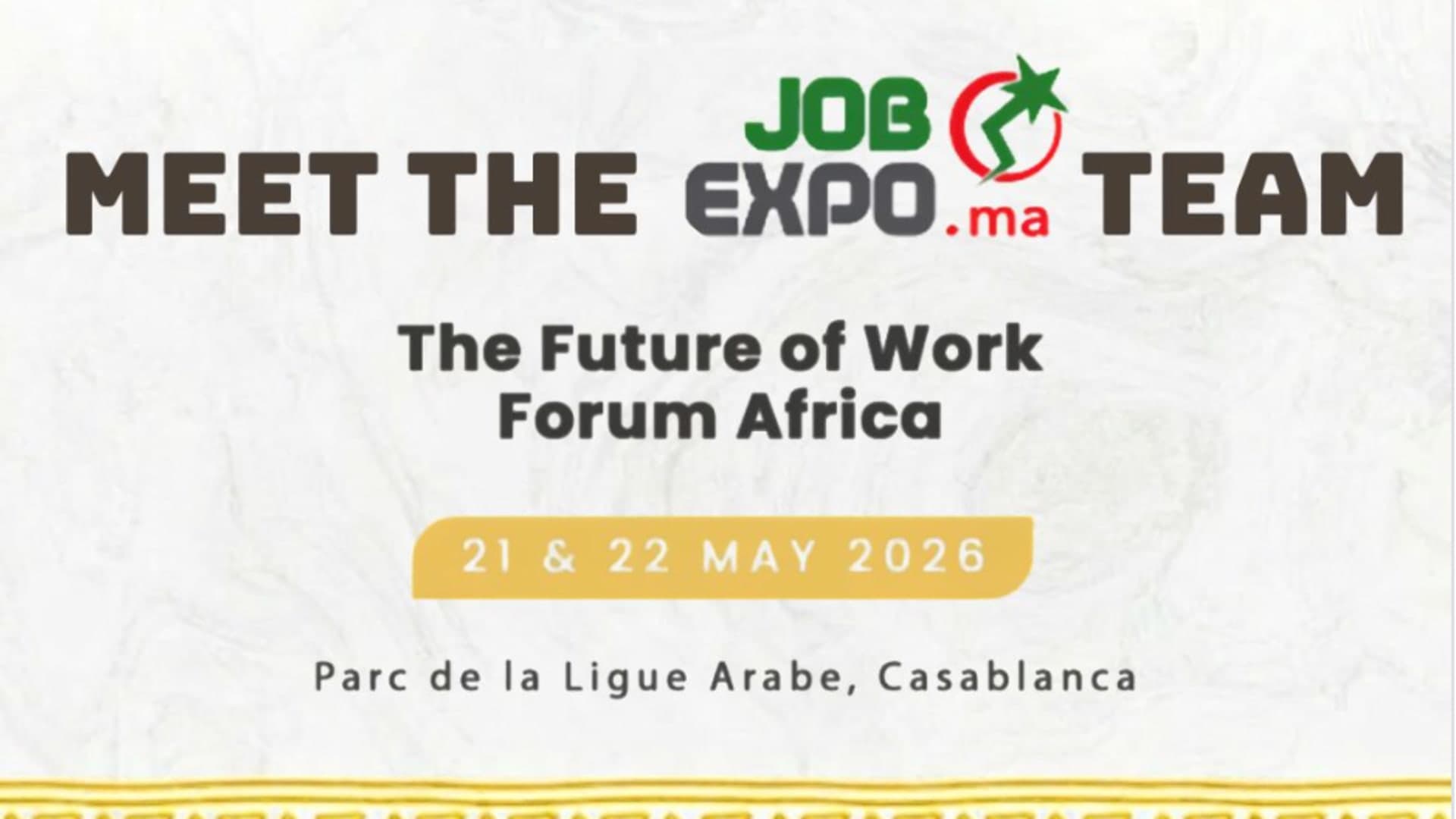 Meet the JobExpo.ma team at the Future of Work Forum Africa 2026