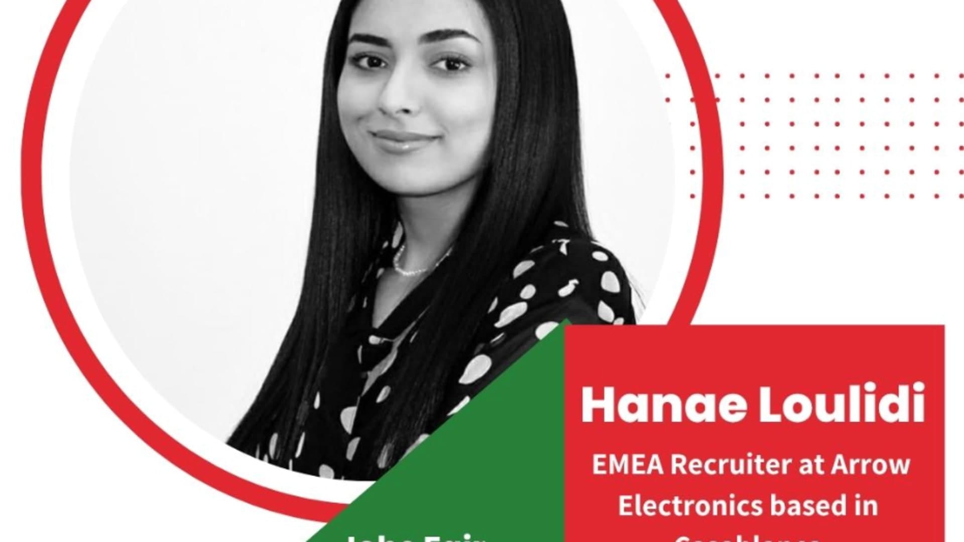 Hanae Loulidi, EMEA Recruiter at Arrow Electronics, at Jobs Expo Casablanca 2026