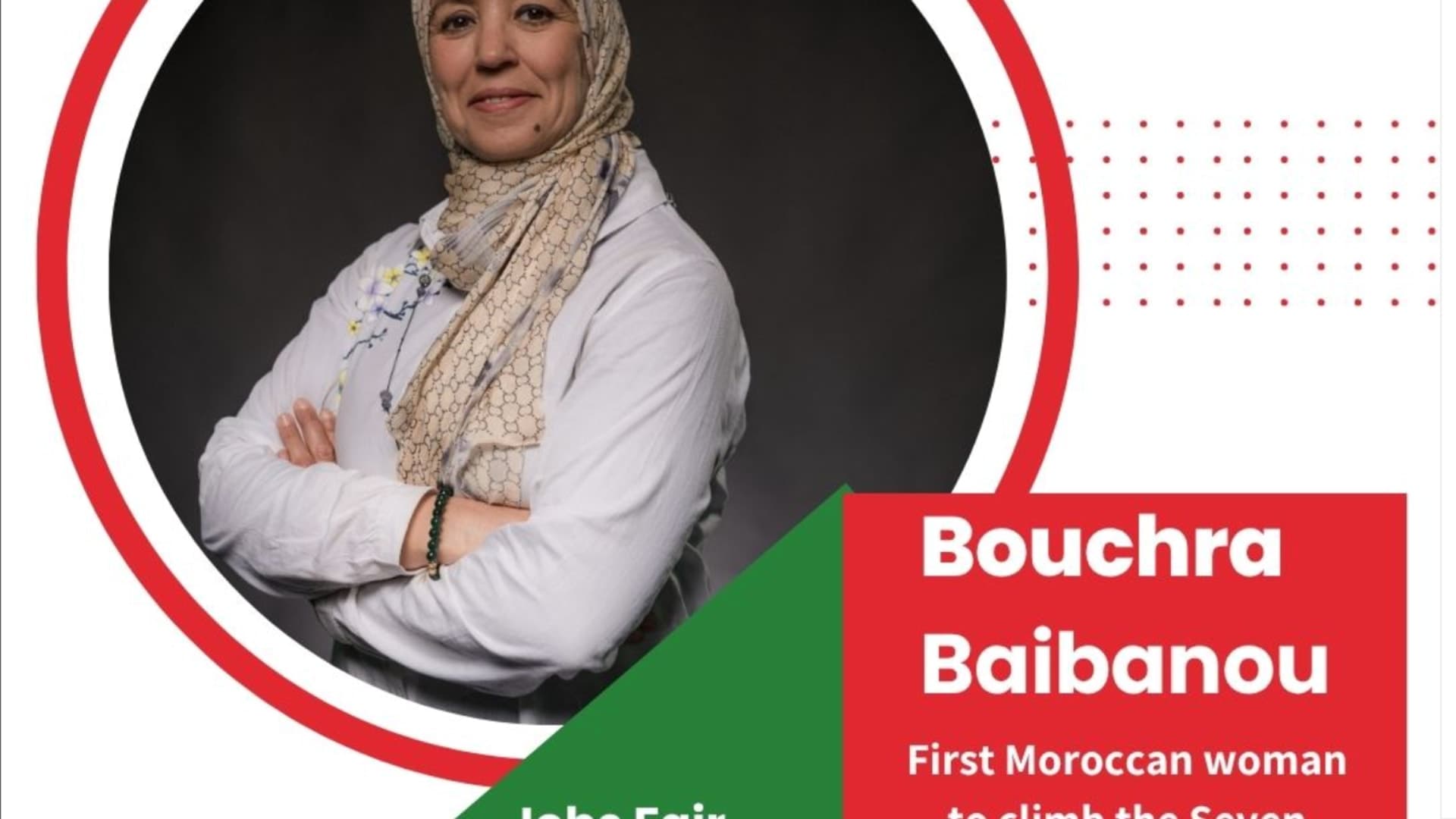 Bouchra Baibanou at Jobs Expo Casablanca 2026